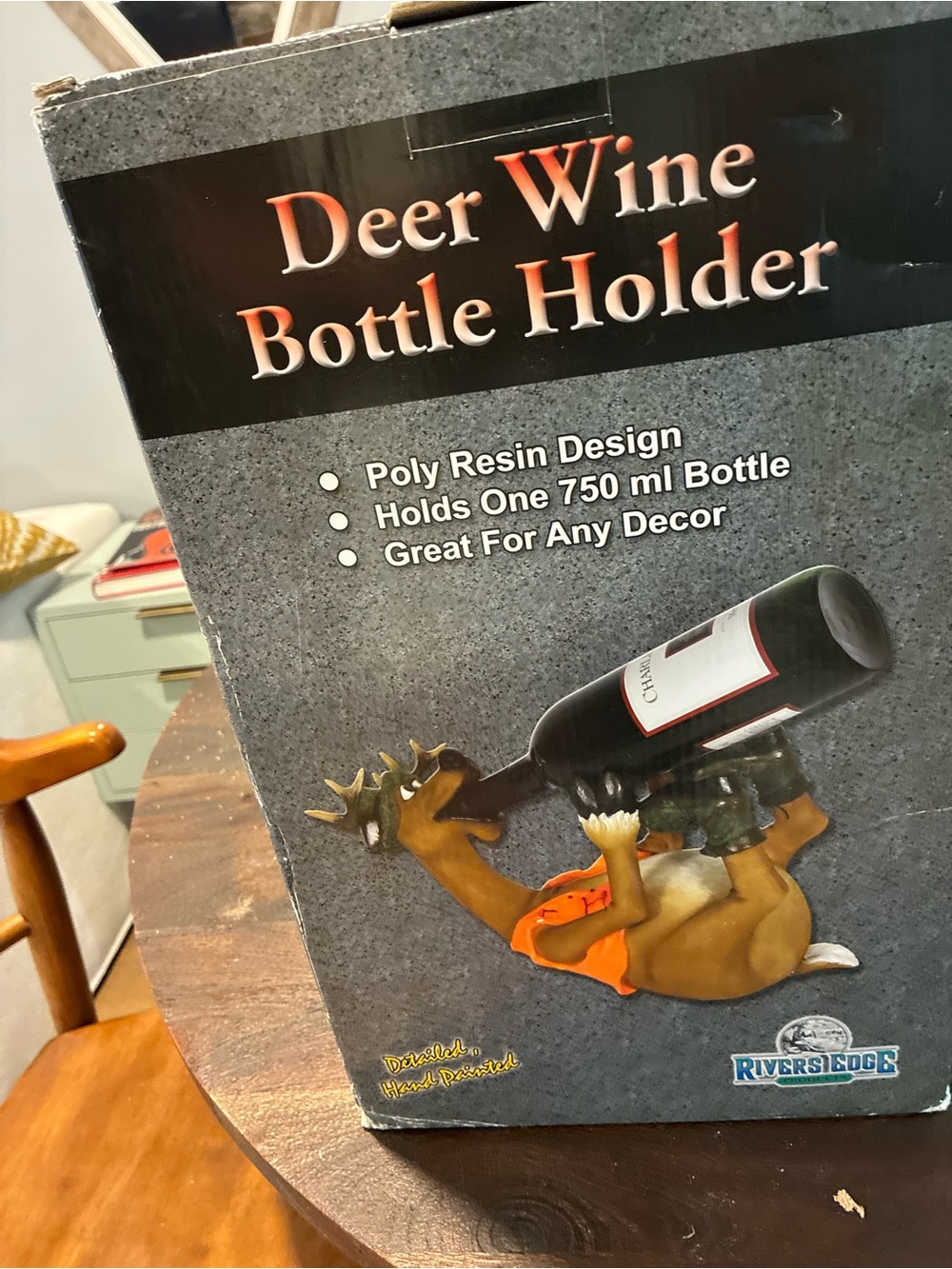Deer Wine Bottle Holder – Brown